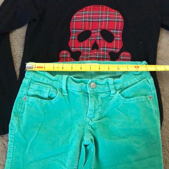 Green Goddess Rockstar Skinny Jean Cords - Picture 7 of 9